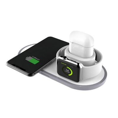 March Expo 2020 Wireless Charging 10w Fast Wireless Charger for charger Watch Earbuds 3 In 1 Wireless Charging